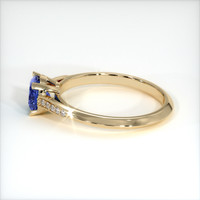 0.62 Ct. Blue Sapphire Ring, 14K Yellow Gold 4