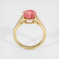 4.50 Ct. Padparadscha Sapphire Ring, 14K Yellow Gold 3