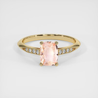1.05 Ct. Padparadscha Sapphire Ring, 14K Yellow Gold 1