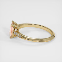 1.05 Ct. Padparadscha Sapphire Ring, 14K Yellow Gold 4