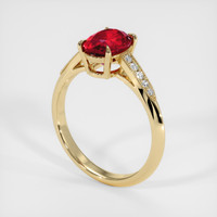 1.97 Ct. Ruby Ring, 14K Yellow Gold 2