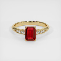 1.54 Ct. Ruby Ring, 14K Yellow Gold 1