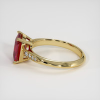 2.10 Ct. Ruby Ring, 14K Yellow Gold 4