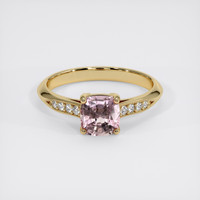 1.34 Ct. Pink Sapphire Ring, 14K Yellow Gold 1