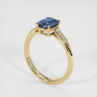 1.50 Ct. Bi Color Sapphire Ring, 14K Yellow Gold 2