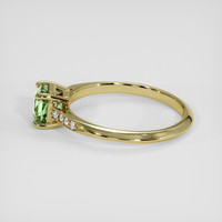 1.18 Ct. Green Sapphire Ring, 14K Yellow Gold 4