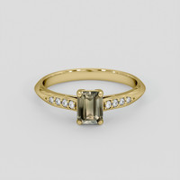 1.30 Ct. Color Change Sapphire Ring, 14K Yellow Gold 1