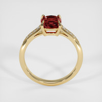 2.01 Ct. Reddish Orange Sapphire Ring, 14K Yellow Gold 3