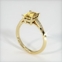 1.65 Ct. Yellow Sapphire Ring, 14K Yellow Gold 2