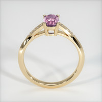 1.07 Ct. Purplish Pink Sapphire Ring, 14K Yellow Gold 3