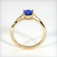 0.62 Ct. Blue Sapphire Ring, 18K Yellow Gold 3