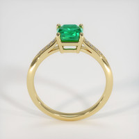 1.09 Ct. Emerald Ring, 18K Yellow Gold 3
