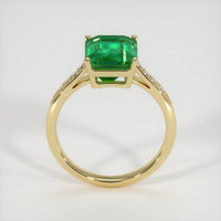 3.06 Ct. Emerald Ring, 18K Yellow Gold 3