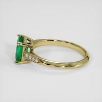 1.41 Ct. Emerald Ring, 18K Yellow Gold 4