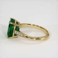 3.59 Ct. Emerald Ring, 18K Yellow Gold 4