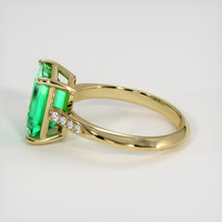 1.97 Ct. Emerald Ring, 18K Yellow Gold 4