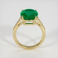 5.87 Ct. Emerald Ring, 18K Yellow Gold 3