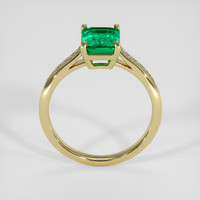1.52 Ct. Emerald Ring, 18K Yellow Gold 3