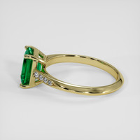 1.52 Ct. Emerald Ring, 18K Yellow Gold 4