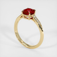 1.68 Ct. Ruby Ring, 18K Yellow Gold 2