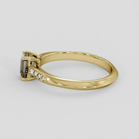 1.30 Ct. Color Change Sapphire Ring, 18K Yellow Gold 4
