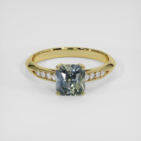 2.08 Ct. Bi Color Sapphire Ring, 18K Yellow Gold 1