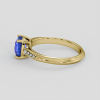 1.60 Ct. Blue Sapphire Ring, 18K Yellow Gold 4