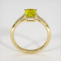 1.62 Ct. Greenish Yellow Sapphire Ring, 18K Yellow Gold 3