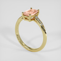 1.79 Ct. Padparadscha Sapphire Ring, 18K Yellow Gold 2