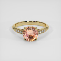 2.36 Ct. Padparadscha Sapphire Ring, 18K Yellow Gold 1