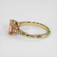 2.36 Ct. Padparadscha Sapphire Ring, 18K Yellow Gold 4