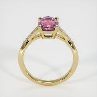 2.12 Ct. Purplish Pink Sapphire Ring, 18K Yellow Gold 3