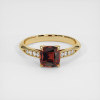 2.01 Ct. Reddish Orange Sapphire Ring, 18K Yellow Gold 1