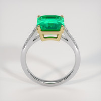 2.81 Ct. Emerald Ring, 18K Yellow & White 3