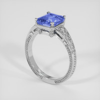 3.04 Ct. Blue Sapphire Ring, Platinum 950 2