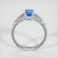 0.66 Ct. Blue Sapphire Ring, Platinum 950 3
