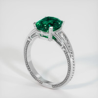 2.44 Ct. Emerald Ring, Platinum 950 2