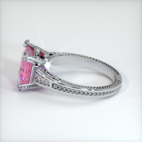 3.00 Ct. Purplish Pink Sapphire Ring, Platinum 950 4