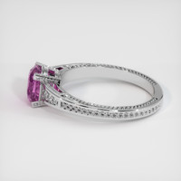 1.59 Ct. Purplish Pink Sapphire Ring, Platinum 950 4