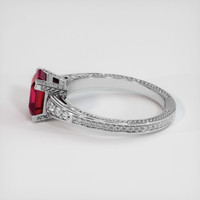 2.07 Ct. Pinkish Red Ruby Ring, Platinum 950 4