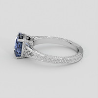 3.15 Ct. Blue Sapphire Ring, Platinum 950 4