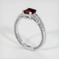 1.03 Ct. Ruby Ring, Platinum 950 2