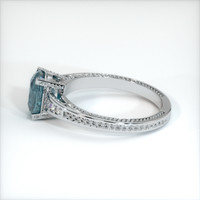 1.88 Ct. Greenish Blue Sapphire Ring, Platinum 950 4