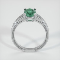 2.67 Ct. Bluish Green Sapphire Ring, Platinum 950 3