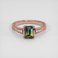 1.24 Ct. Bi Color Sapphire Ring, 14K Rose Gold 1