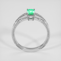 0.73 Ct. Emerald Ring, Silver 3