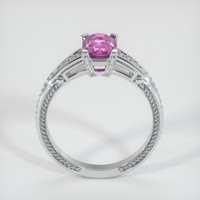 1.06 Ct. Pink Sapphire Ring, 10K White Gold 3