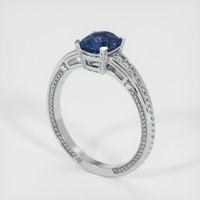 1.07 Ct. Sapphire Ring, 14K White Gold 2