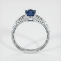 1.07 Ct. Blue Sapphire Ring, 14K White Gold 3