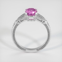 1.59 Ct. Purplish Pink Sapphire Ring, 14K White Gold 3